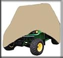 Lawn Mower / Tractor Cover - Taupe 72"Lx44"/42"Wx38"/30" H