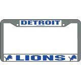 Detroit Lions Chrome License Plate Frame
