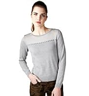 Limited Collection Stud Embellished Knitted Top