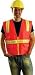 Occunomix 2X Hi-Viz Orange OccuLux Polyester Surveryor Style Vest