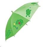 iPlay Children's PVC and Phthalate Free Umbrella - Available in Various Patterns (Lime Frogs)