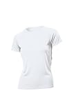 Produkt-Bild: Hanes 3er-Pack Damen Sportshirt Crew Neck Kurzarm T-Shirt atmungsaktiv , Gr&ouml;&szlig;e:S;Farben:white