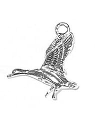 Sterling Silver 3D Flying And Landing Goose Or Duck Bird Animal Charm