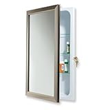 Security Cabinet with Key Lock Satin Nickel Frame White Body Security Cabinet with Key Lock Satin Nickel Frame White Body