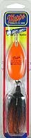 Mepps Magnum Musky Killer Dressed Fishing Lure, 1 1/4-Ounce, Hot Orange/Black Orange Tail