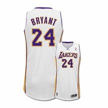 Kobe Bryant Los Angeles Lakers #24 2010 Revolution 30 Authentic Adidas NBA Basketball Jersey (Alternate Home White / Gold)