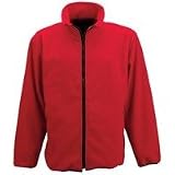 Maxam Mountain Red 100% Polyester Fleece Jacket Small (Mens 30-32 Ladies 6-8)