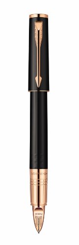 Parker Ingenuity Small Daring Black Rubber and Pink Gold Trim (PGT) 5th Technology Mode Pen (S0959120) On Sale