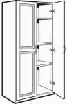 Closetmaid 2 Door Storage Cabinet 12316-36 Shelving Laminated