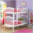 Antique Walnut Atlantic Furniture Richmond Twin over Twin Wood Bunk Bed