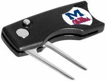 Mississippi Miss) Rebels Spring Action Divot Tool With Golf Ball Marker Of 2)