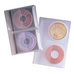 FELLOWES CD LOOSE LEAF BINDER SHEETS CLEAR 2-CD PER PAGE (#95304) (Retail)