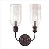 292-AGB - Hudson Valley Lafayette 2-Light Wall Sconce in Aged Brass
