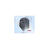 アメリカン電機 埋込コンセント 引掛形 (60A/接地形 3P/600V) 黒色 4660