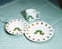 Lunt Silversmiths "Very Hungry Caterpillar" by Eric Carle 3-Piece Stoneware Set