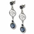 Denver Broncos Rhodium Logo Earrings