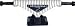 Phantom 2 Mid Pinstripes Black & White Skateboard Trucks - 7.5