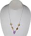 Sterling Silver Chain Necklace Sterling Silver with Colorful shells in yellowi, pink & Orange 17 