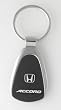 Honda Accord Chrome/Black Teardrop Keychain