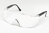 CREWS #TC110 TACOMA SAFETY GLASS ADJUSTABLE TEMPLES BLACK FRAME CLEAR LENS