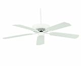 Savoy House 52 FAN 5W WH Builders Select 52 Inch Ceiling Fan, White Finish with White Blades 21t7C3 dNSL. SL160 Savoy House 52 FAN 5W WH Builders Select 52 Inch Ceiling Fan, White Finish with White Blades