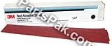 3M 01177 Hookit Red 2-3/4" x 16-1/2" P320 Grit Abrasive Sheet, (Box of 25)