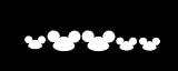 Mickey Mouse Disney Hats Family Set/5 Car Window Decal Sticker White 7