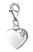 Buy Charms - Great Sterling Silver 925 Diamond Heart Charm for Bracelet [Jewelry]