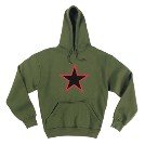 Rothco Red China Star Hooded Sweatshirt