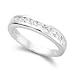 0.7 Ct Round Cut Diamond Half Eternity Ring in 18 ct White Gold- G / SI1