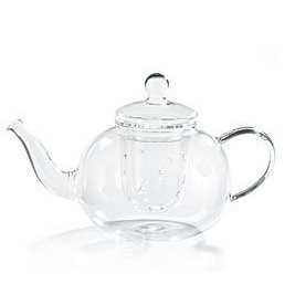 Clear Glass Teapot With Removable Infuser 24 oz