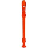 Lauren LRECOR 3-Piece Soprano Recorder, Orange