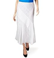 Per Una Pure Cotton Cut-Out Textured Skirt