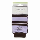 BabyLegs Legwarmers, Purple & Brown Stripes, 1 ea