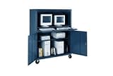 Mobile Double-Wide Security Computer Cabinet