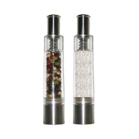 PepperMate One Handed Salt and Pepper Mill Set Set of 2