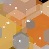 ArtScape 8' Gold Hexagons Pool Table Cloth