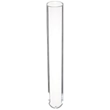 American Educational Plastic 10mL Culture Tube, 100mm Length x 15mm Width (Pack of 250)