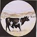 TUFTOP Cutting Board Cow & Calf - Round (12' ' diam)