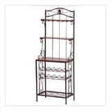Click here to buy BAKERS STYLE WINE AND GLASS RACK by SWM.