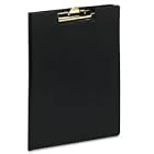 Business Basics Vinyl Clip Folder With Expand-A-Pocket, 9-1 2 X 12-1 2, Black by Cardinal