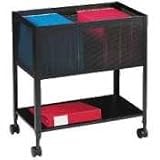 Steel Mesh Open Top Tub File, Black (SAF5350BL)
