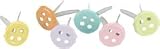 Eyelet Outlet Brads Pastel Button 5mm 25/Pkg QBRD-739; 3 Items/Order