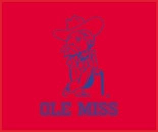 Buy Mississippi Rebels NCAA Classic Collection Blanket Throw (60x50) by Biederlack