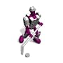 Stikfas G2 Alpha Male Lite Pack Action Figure Kit FUSCHIA Hockey Player