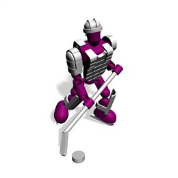 Stikfas G2 Alpha Male Lite Pack Action Figure Kit FUSCHIA Hockey Player by Stikfas