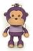 3x Cartoon Monkey LED Key Chain with Sound (pack of 3pcs)