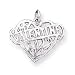 Sterling Silver Valentine Heart Charm