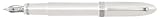 Omas 360 Mezzo White w/ HT Trim Broad Point Fountain Pen - O-03A0024B
