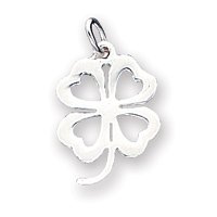 Sterling Silver 4-Leaf Clover Charm